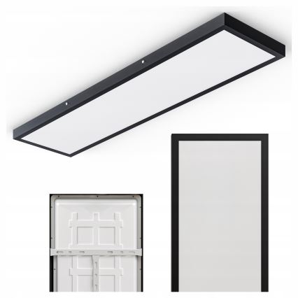 LED nadgradni panel LED/60W/230V 30x120 cm crne boje