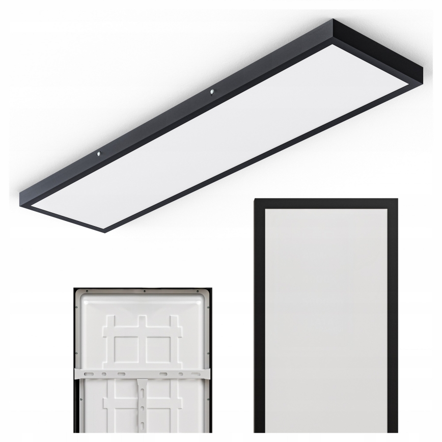 LED nadgradni panel LED/60W/230V 30x120 cm crne boje