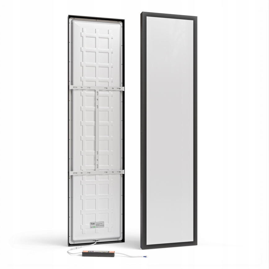 LED nadgradni panel LED/60W/230V 30x120 cm crne boje