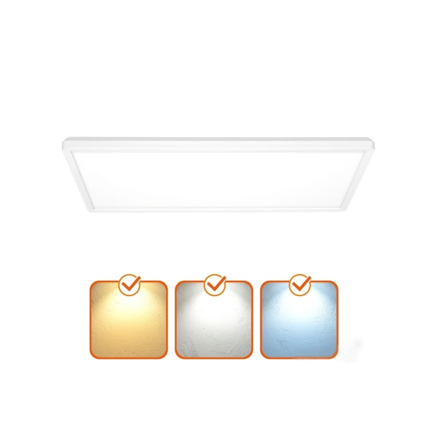 LED Nadgradni panel NIVERA LED/32W/230V IP54 3000/4000/6000K 29,5x59,5 cm bijela