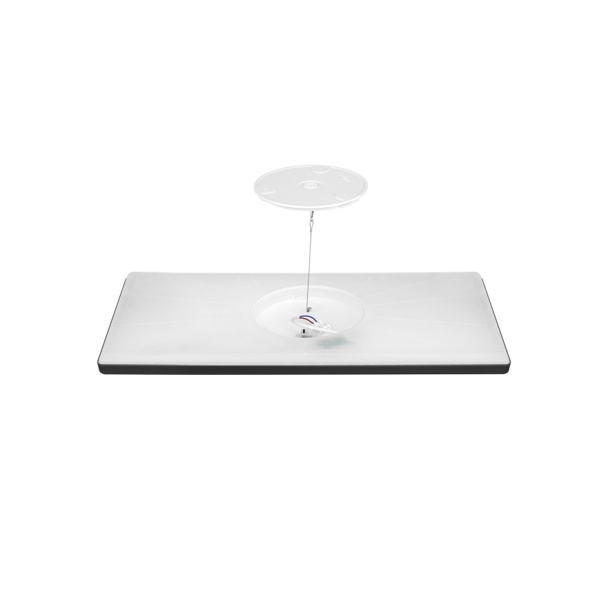 LED Nadgradni panel NIVERA LED/32W/230V IP54 3000/4000/6000K 29,5x59,5 cm crna