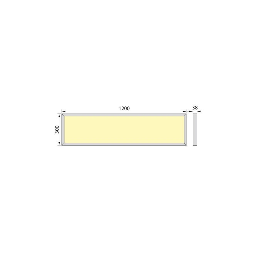LED Nadgradni panel OREGA LED/40W/230V 4000K IP40
