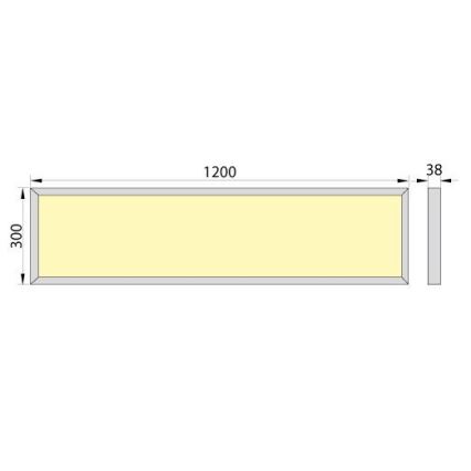 LED Nadgradni panel OREGA LED/40W/230V 4000K IP40