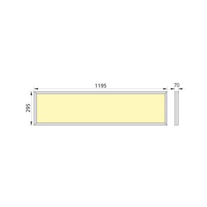 LED Nadgradni panel za kupaonicu OREGA N LINX 120 LED/50W/230V 4000K IP44