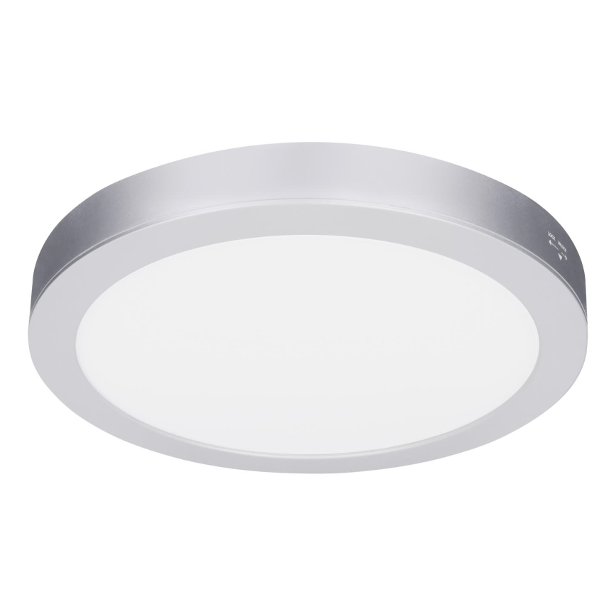 LED nadgradni/ugradni panel 2u1 24W/230V 3000/4000/6000K Ø 30 cm IP54 srebrni