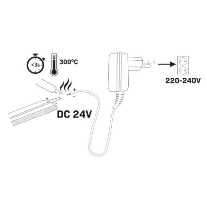 LED traka NEON 5m LED/40W/24V narančasta IP65