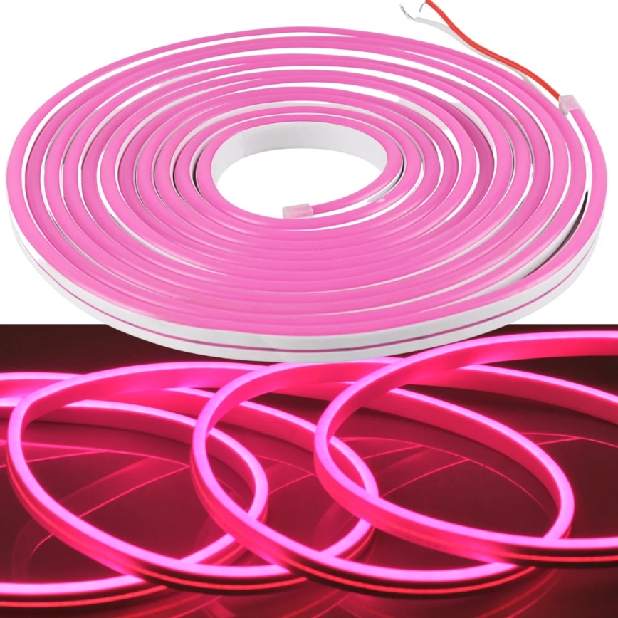 LED traka NEON 5m LED/40W/24V ružičasta IP65