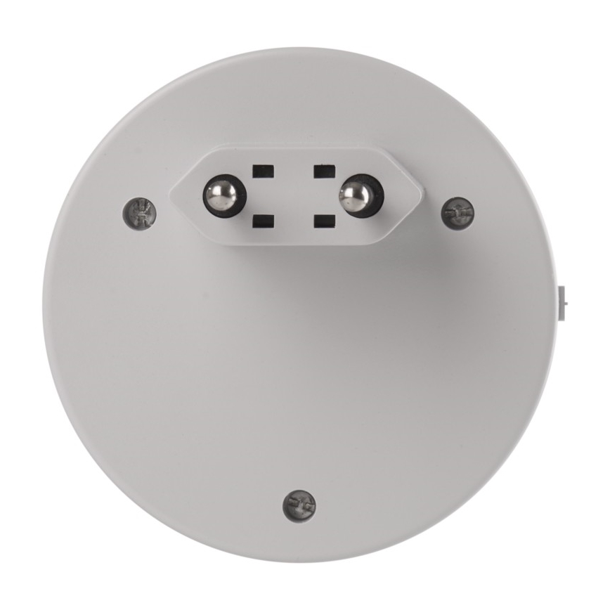 LED Noćna svjetiljka za utičnicu s fotosenzorom+2xUSB 3xLED/0,3W/230V