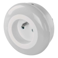 LED noćno svjetlo s senzorom i utičnicom LED/0,3W/230V
