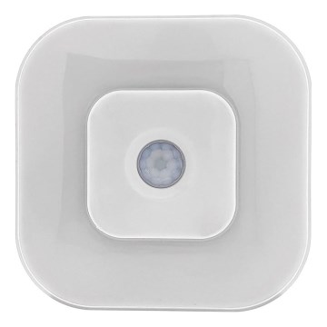 LED noćno svjetlo sa senzorom LED/0,5W/4,5V 3xAAA bijela