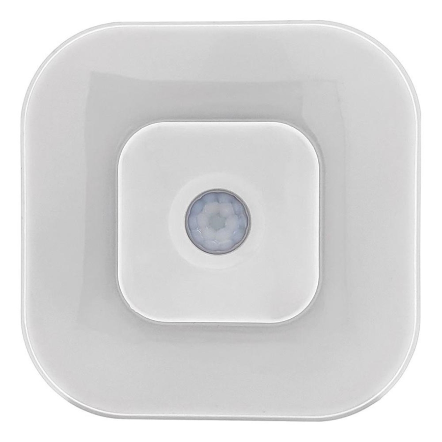 LED noćno svjetlo sa senzorom LED/0,5W/4,5V 3xAAA bijela