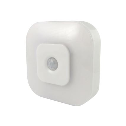 LED noćno svjetlo sa senzorom LED/0,5W/4,5V 3xAAA bijela