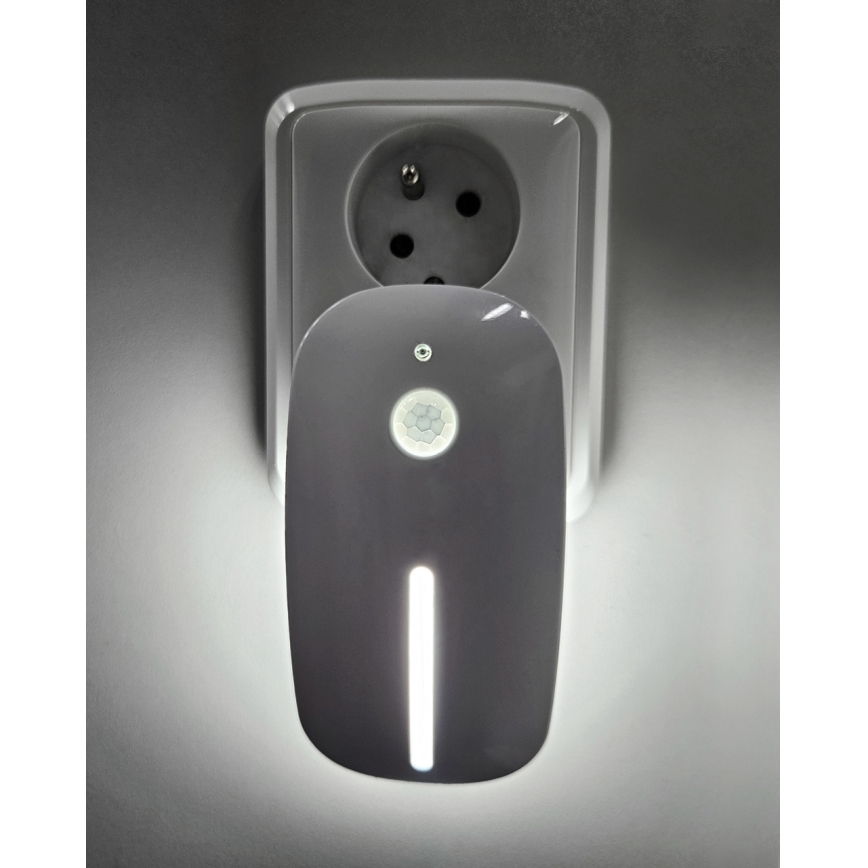 LED Noćno svjetlo sa senzorom LED/1W/230V bijela