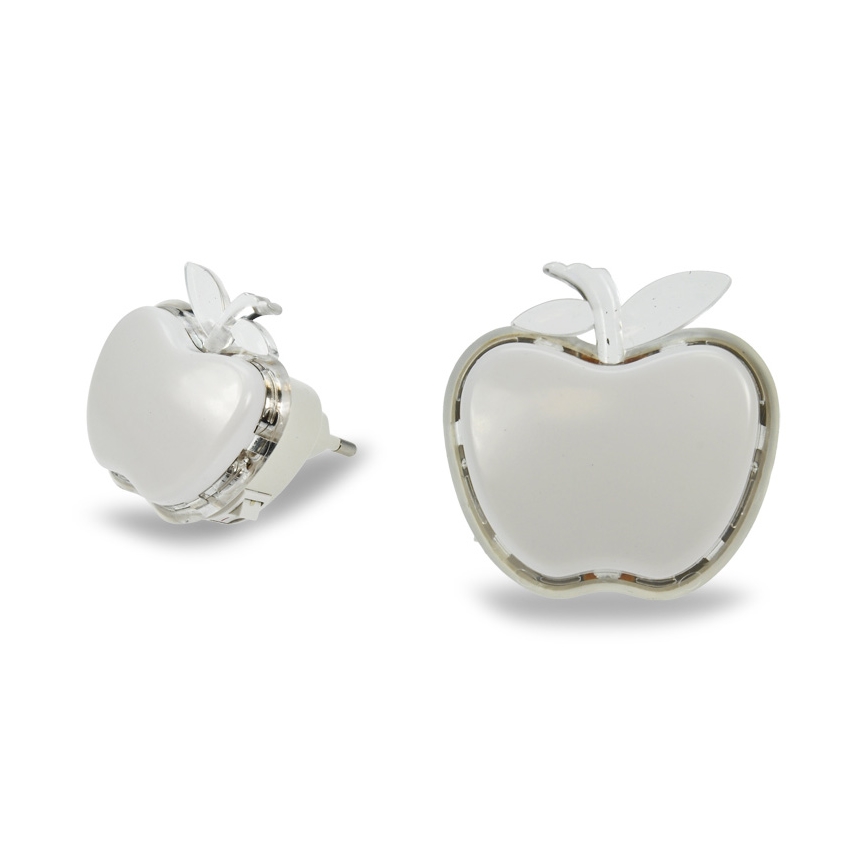 LED Noćno svjetlo za utičnicu APPLE LED/0,4W/230V