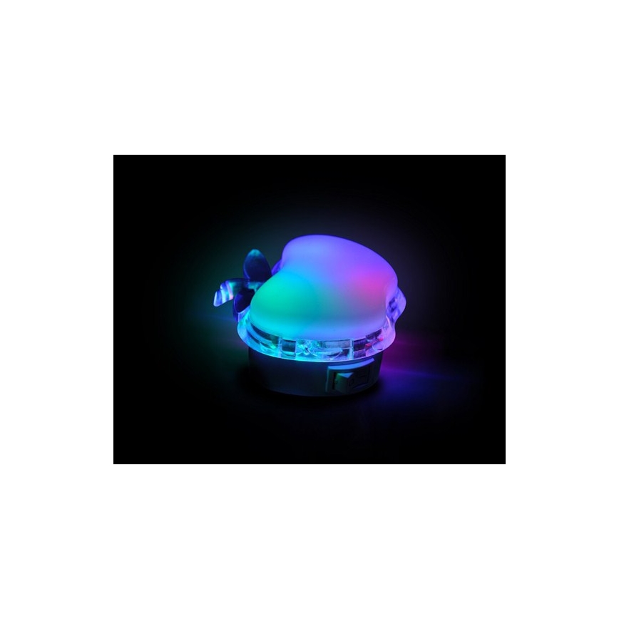 LED Noćno svjetlo za utičnicu APPLE LED/0,4W/230V