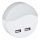 LED Noćno svjetlo za utičnicu sa senzorom za dan/noć 2xUSB LED/0,45W/230V 3000K