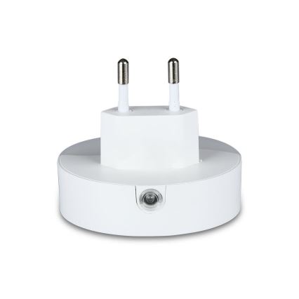 LED Noćno svjetlo za utičnicu sa senzorom za dan/noć 2xUSB LED/0,45W/230V 3000K