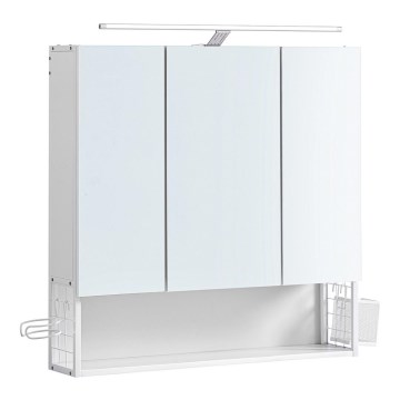 LED ogledalni kupaonski ormarić SKY 70x70x16 cm 230V bijeli