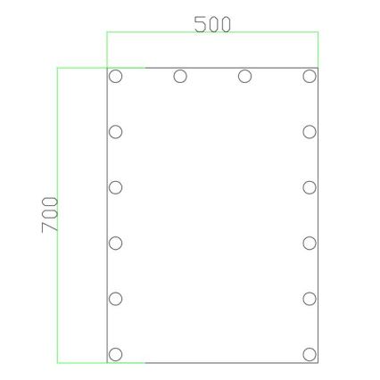 LED Ogledalo s osvjetljenjem 14xLED/1W/230V 3000/4000/6000K 70x50 cm IP44