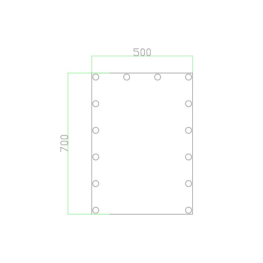 LED Ogledalo s osvjetljenjem 14xLED/1W/230V 3000/4000/6000K 70x50 cm IP44
