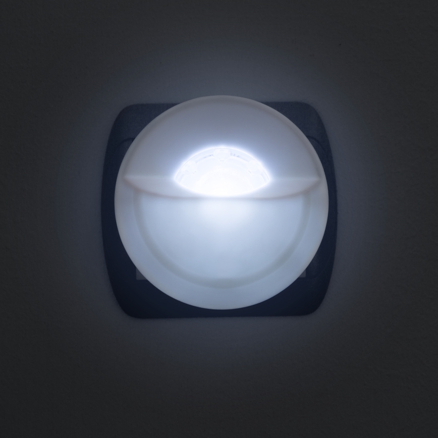 LED Orijentacijska svjetiljka za utičnicu sa senzorom LED/1W/230V 6000K