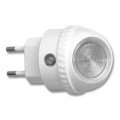 LED Orijentacijska svjetiljka za utičnicu sa senzorom LED/1W/230V