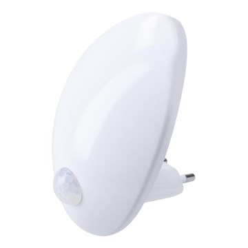 LED orijentacijsko svjetlo sa senzorom za utičnicu LED/0,7W/230V 3000K