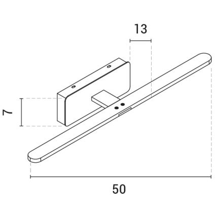 LED Osvjetljenje ogledala LED/10W/230V 3000K saten