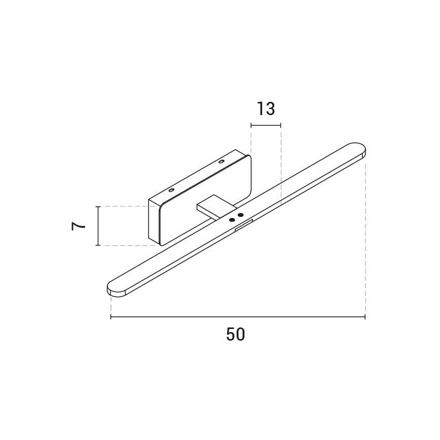 LED Osvjetljenje ogledala LED/10W/230V 3000K saten