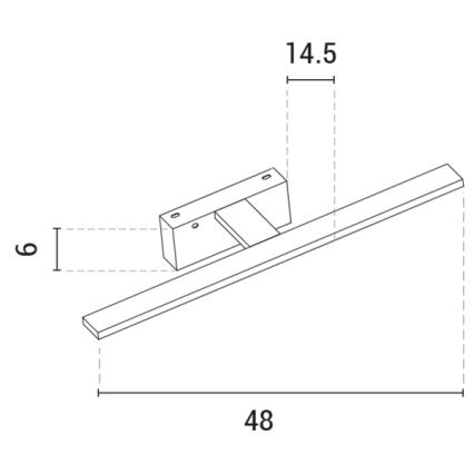 LED Osvjetljenje ogledala LED/10W/230V 3000K sjajni krom