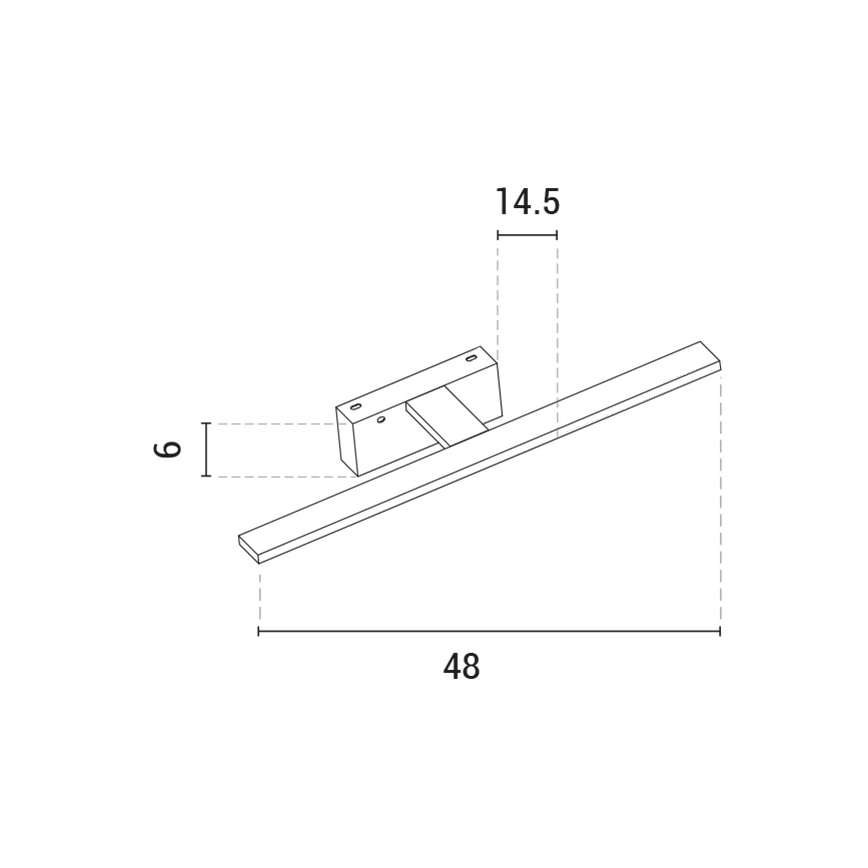 LED Osvjetljenje ogledala LED/10W/230V 3000K sjajni krom