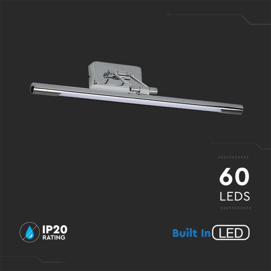LED Osvjetljenje ogledala LED/13W/230V 3000K 64cm krom