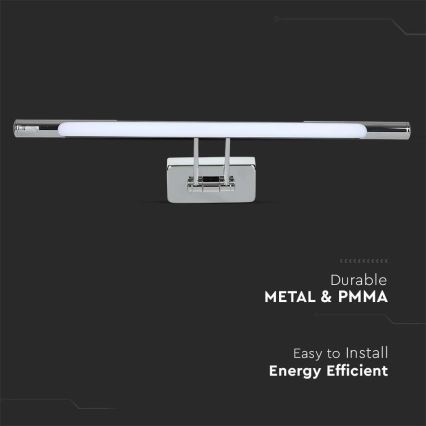 LED Osvjetljenje ogledala LED/9W/230V 3000K 50cm sjajni krom