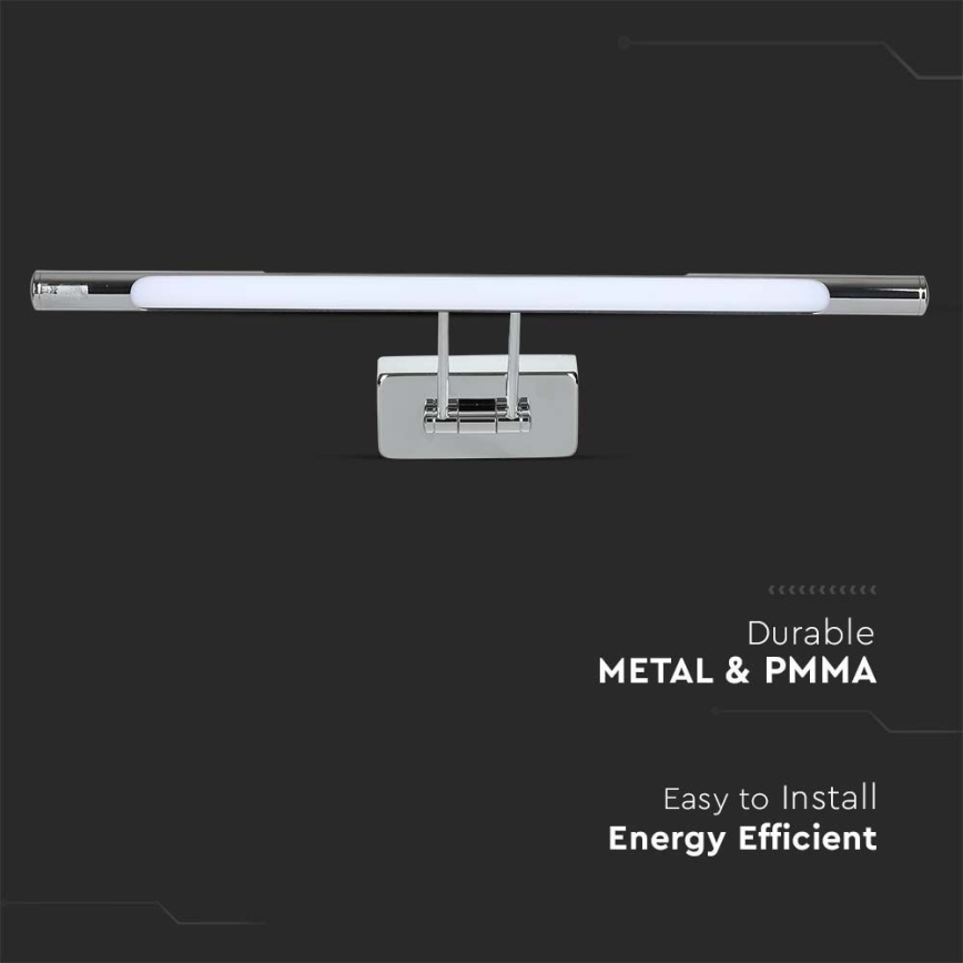 LED Osvjetljenje ogledala LED/9W/230V 3000K 50cm sjajni krom