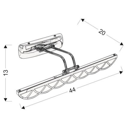 LED Osvjetljenje ogledala MOVE LED/6W/230V