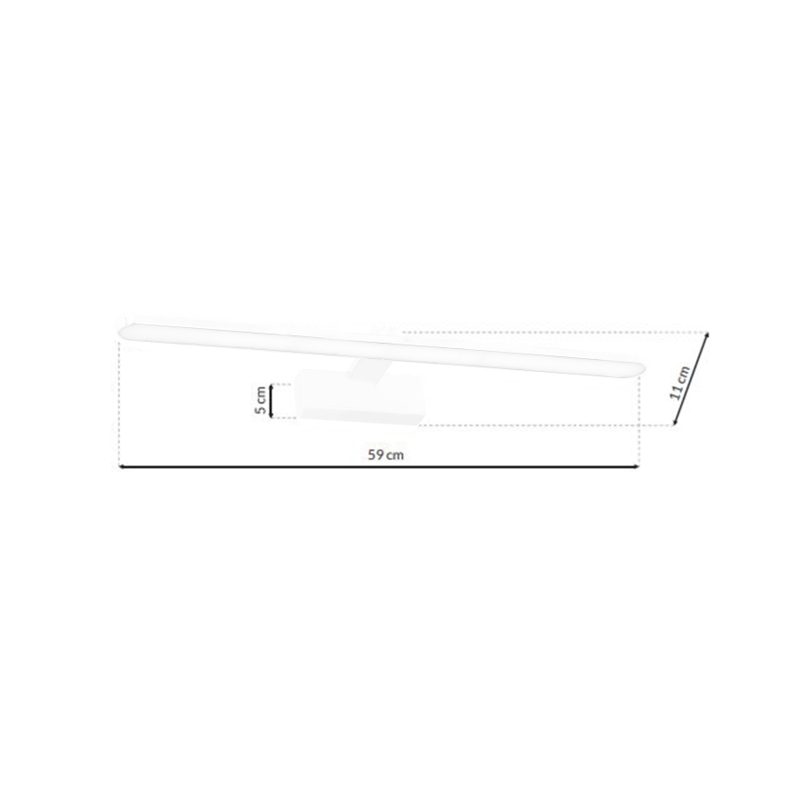LED Osvjetljenje ogledala u kupaonici SPLASH LED/12W/230V IP44