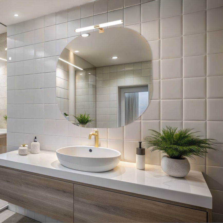 LED osvjetljenje za kupaonsko ogledalo APA LED/6W/230V 40 cm IP44 zlatno