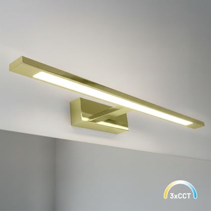 LED ogledalno svjetlo za kupaonicu KLIMT LED/12W/230V 3000/4000/6000K 60 cm IP44 zlatno