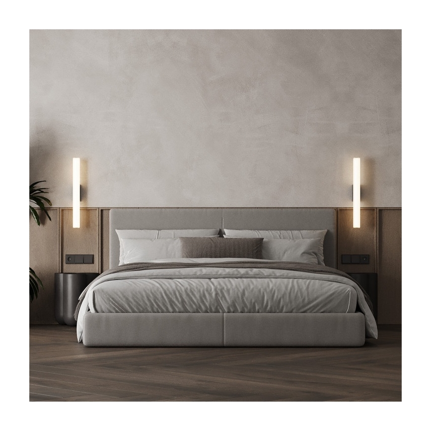 LED kupaonsko osvjetljenje za ogledalo LINEA LED/8W/230V 3000/4000/6000K IP44 45 cm crno