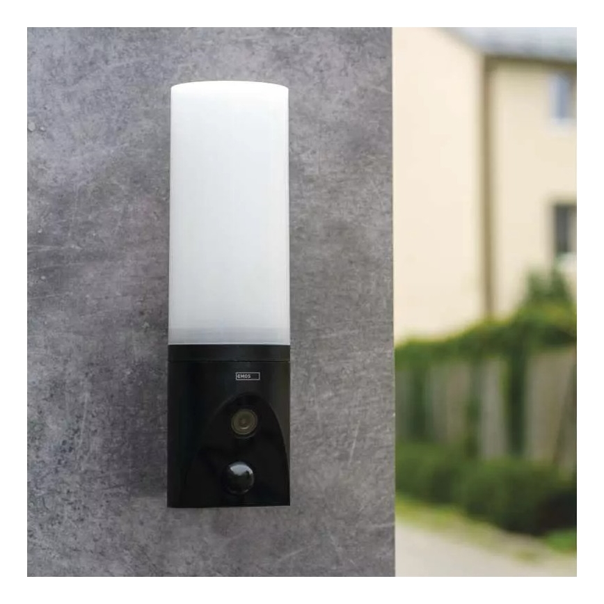 LED Pametna vanjska kamera s osvjetljenjem GoSmart LED/12W/230V 3200K IP65 Wi-Fi Tuya crna
