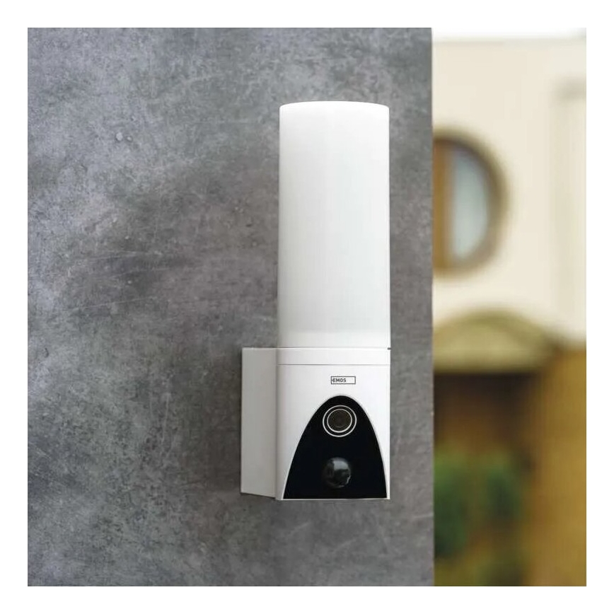 LED Pametna vanjska kamera sa svjetlom GoSmart LED/12W/230V IP65 Wi-Fi Tuya bijela