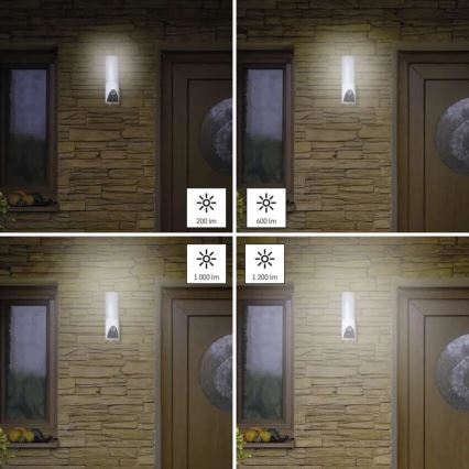 LED Pametna vanjska kamera sa svjetlom GoSmart LED/12W/230V IP65 Wi-Fi Tuya bijela