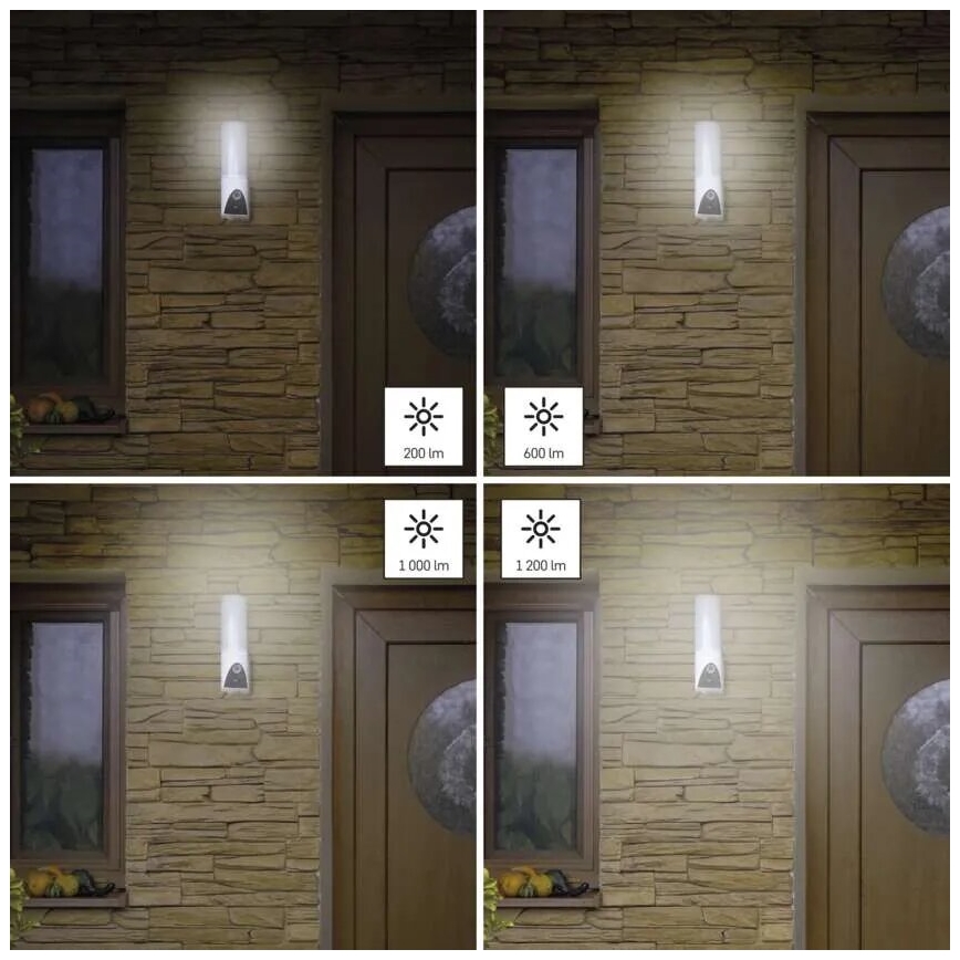 LED Pametna vanjska kamera sa svjetlom GoSmart LED/12W/230V IP65 Wi-Fi Tuya bijela