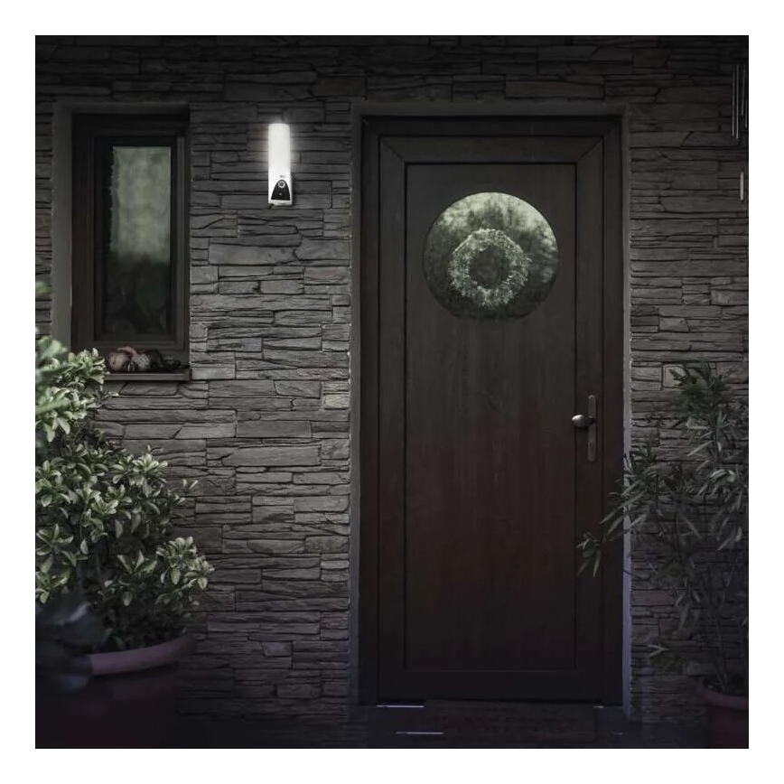 LED Pametna vanjska kamera sa svjetlom GoSmart LED/12W/230V IP65 Wi-Fi Tuya bijela