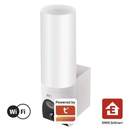 LED Pametna vanjska kamera sa svjetlom GoSmart LED/12W/230V IP65 Wi-Fi Tuya bijela