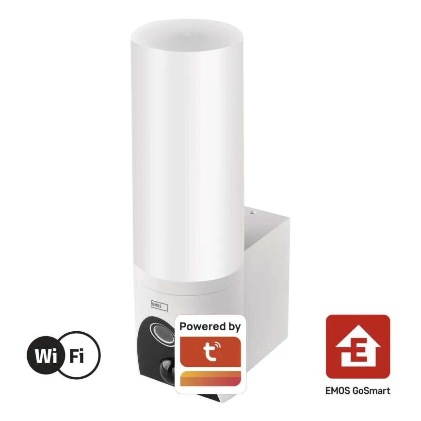 LED Pametna vanjska kamera sa svjetlom GoSmart LED/12W/230V IP65 Wi-Fi Tuya bijela