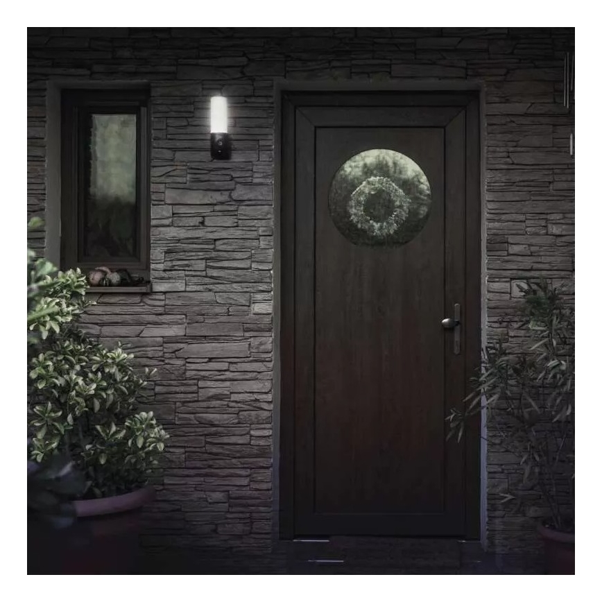 LED Pametna vanjska kamera sa svjetlom GoSmart LED/12W/230V 3200K IP65 Wi-Fi Tuya crna