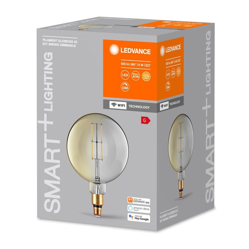 LED Smart žarulja s prigušivanjem SMART+ GLOBE G200 E27/6W/230V 2500K Wi-Fi - Ledvance