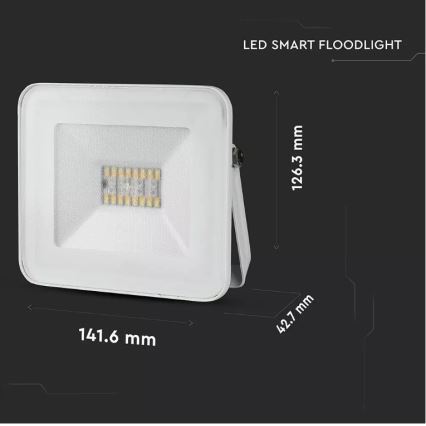 LED Pametni prigušivi RGB reflektor LED/20W/230V IP65 bijela