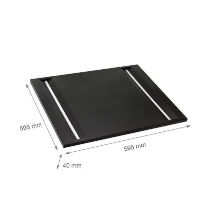 LED Panel ALGINE LED/44W/230V 60x60 cm 4000K UGR16 crna